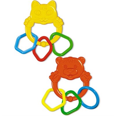 Прорезыватель Котенок и Медвежонок 01570 /60/ - фото 69894838