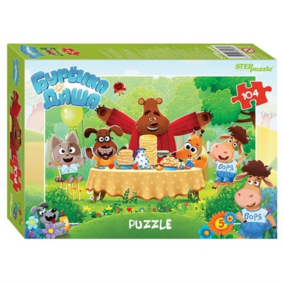 Пазл 104 Буренка Даша 82188 Степ - фото 69894846