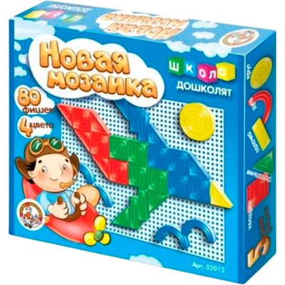 Мозаика 4 цвета 80 фишек 02012 - фото 69894919