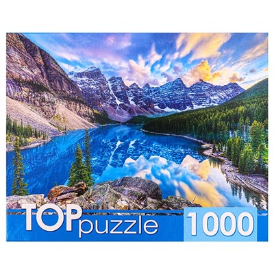 Пазл 1000 Канада. Рассвет над озером Морейн ГИТП1000-4135 - фото 69895035