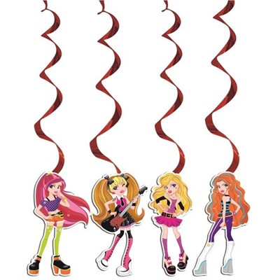 Подвеска бумажная Party Girls-спираль 16см 4шт 6039981 - фото 69895114