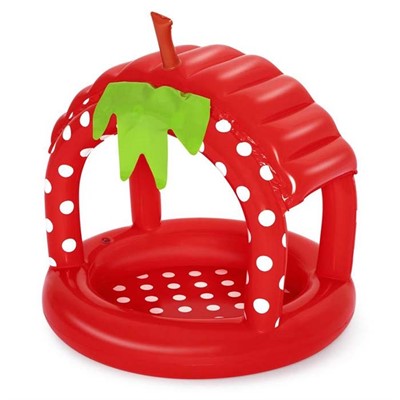 Бассейн для малышей с крышей 52387 Ягодка 91х91х91см от 3лет - фото 69895129