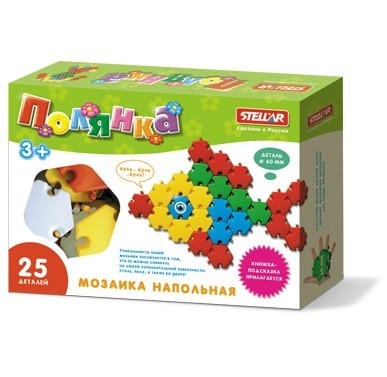 Мозаика d 60мм полянка Рыбка 25 дет 01047 Стеллар /12/ - фото 69895223