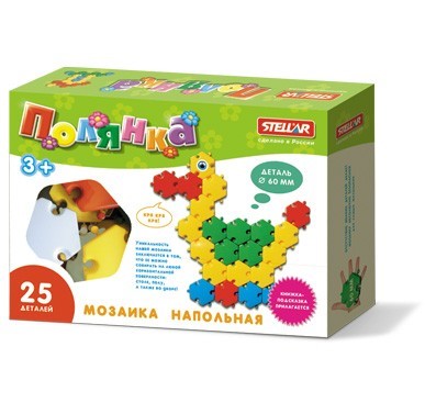 Мозаика d 60мм полянка Уточка 25 дет 01048 Стеллар /12/ - фото 69895224