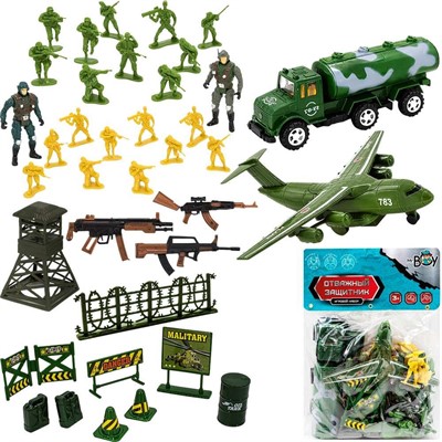 Набор солдатиков MR BOY YS8700-5 с аксес. в пак.. - фото 69895248