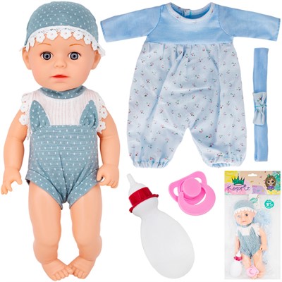 Пупс Miss Kapriz MK98007-9 с комплектом одежды в пак. - фото 69895455