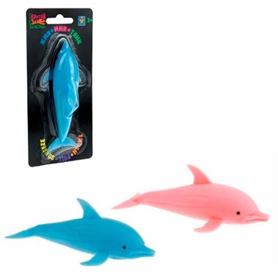 Игрушка Крутой замес дельфин 13*3,5см 2 цв.в асс. 1Toy Т23004 - фото 69895458
