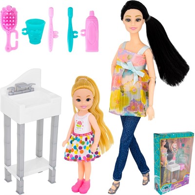 Кукла Miss Kapriz 104AMKQ Мой малыш Ванная комната с асесс. в кор. - фото 69895510