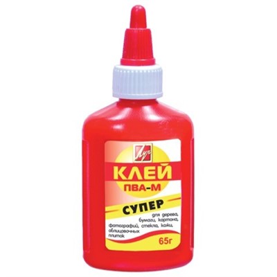 Клей ПВА-М 65 гр. Супер 20С1332-08 /ЛУЧ/ - фото 69895825