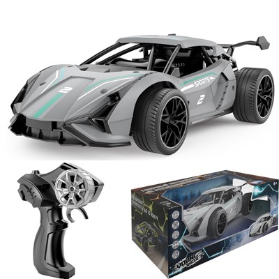 Машина на радиоуправлении Young Racer YS666-772PA Спортивная серый в коробке - фото 69895946