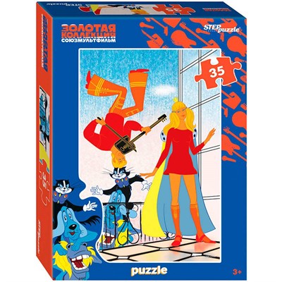Пазл 35 Бременские музыканты. Золотая коллекция 91474 Степ - фото 69896726