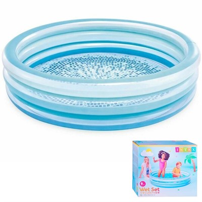 Бассейн детский круглый Голубой от 2 лет 147х33 см 58467. - фото 69897177