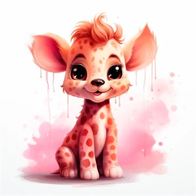 Набор для творчества Роспись по холсту с красками по ном. 20х20 см Малыши-животные Красочный жирафик Х-6301 - фото 69897229