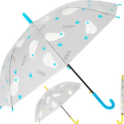 Зонт 55см FG240523292N Белый медведь мультяшка цв.асс. - фото 69897246