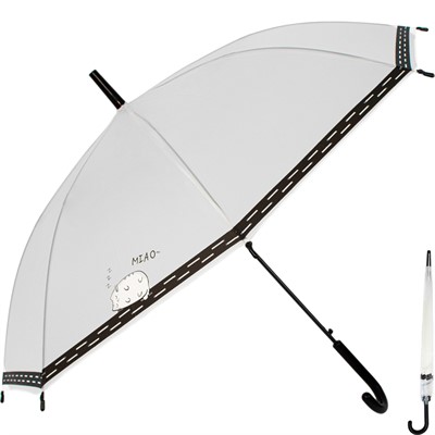 Зонт 55см FG240523342N матовый Котик - фото 69897261