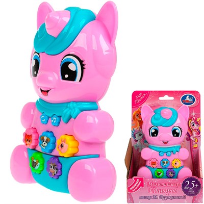 Мультиплеер единорог Дружинина 25+песен,стихов,звуков.свет 1903K1000-R - фото 69897460