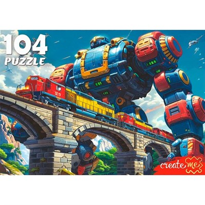 Пазл 104 Трансформер и поезд Ф104-4538 - фото 69897779