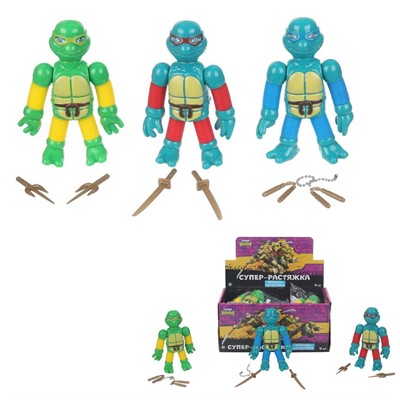 Игрушка антистресс растяжка Супер Черепашки Супер Жим ST0041163W-RU - фото 69898306