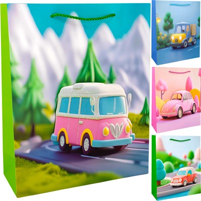 Пакет 26*32*10 см Машины 141V-1026 - фото 69898358