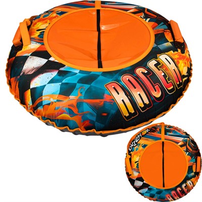 Тюбинг для катания 100 см Dvizhok Оксфорд Racer на клапане + камера + коробка - фото 69898472