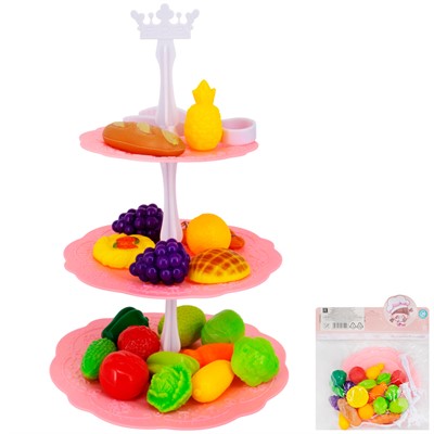 Набор продуктов 668-6 с этажеркой в пак. - фото 69898650