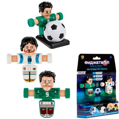Фиджетбол: Легенды футбола 2 футболиста (Аргенитина - Мексика), в компл. мяч, подставка Т26989-3 - фото 69898952