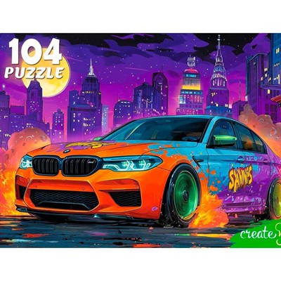 Пазл 104 Яркий автомобиль УК104-2392 - фото 69898982