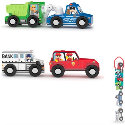 Деревянный Игровой набор J’adore Городские службы серия Спецтехника 833483_HPJ - фото 69899011