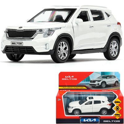 Модель SELTOS-12-WH KIA seltos длина 12 см, двери, багаж., инерц, белый Технопарк в кор. - фото 69899060