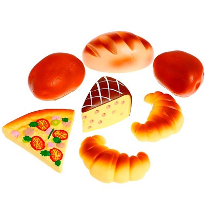 Набор резиновых игрушек Пекарня 7 предметов СИ-311 - фото 69899069