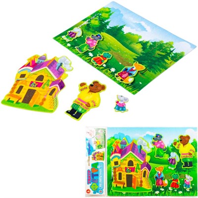 Набор для творчества Театр из фетра на липучках Теремок 03959 - фото 69899123