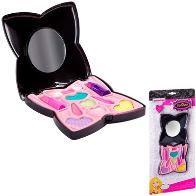 Набор косметики Eva Moda Косметичка-цветок с зеркальцем 70566Н4 Bondibon - фото 69899234