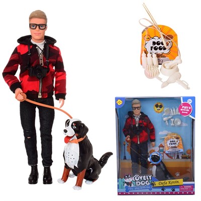 Кукла 8429 Кевин с питомцем с аксесс. Defa Lucy - фото 69899538