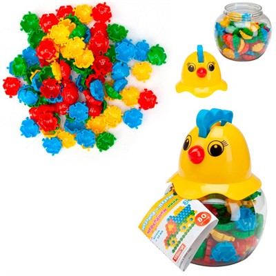 Мозаика d 20мм мини пазлы черепашки 80 дет 01045 Стеллар / - фото 69899714