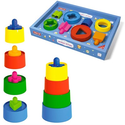 Пирамида Матрешка 01555 /16/ - фото 69899778