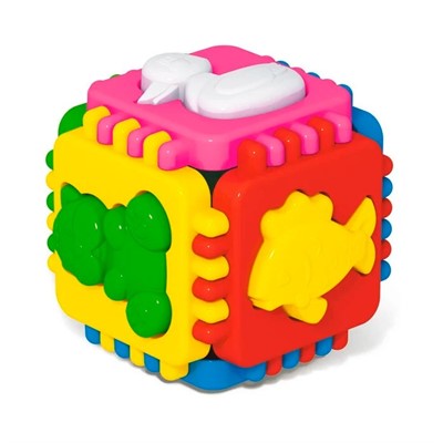 Логическая игрушка Куб Веселые зверята 01326 /24/ - фото 69899833