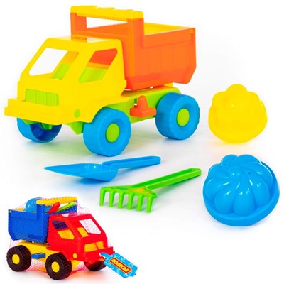 Песочный набор №12 + автомобиль Кузя П-Е /15/ - фото 69900007