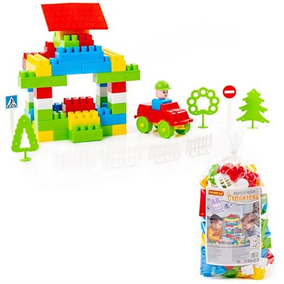 Конструктор Строитель 101эл. в пак. 36100 П-Е/10/ - фото 69900221