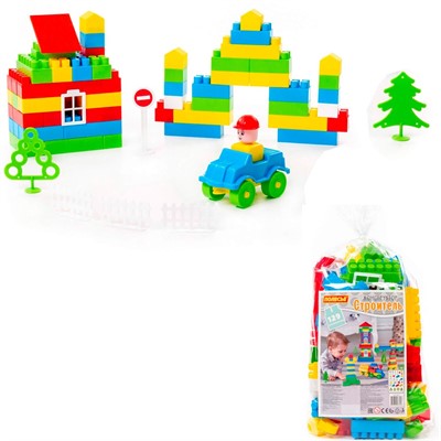 Конструктор Строитель 129эл. в пак. 36117 П-Е/10/ - фото 69900223