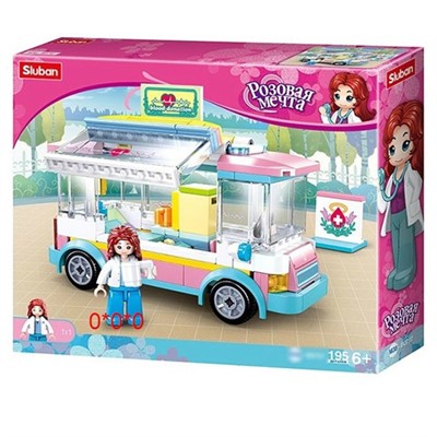 Конструктор Розовая мечта 38-0797 195 дет. в коробке - фото 69900623