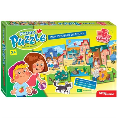 Пазл Развивающий Story puzzle. Город 80480 Степ - фото 69900677