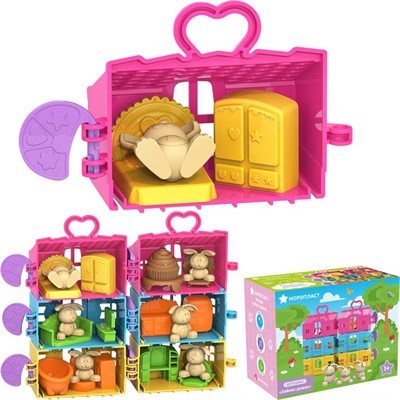 Мебель "Зайкин Домик. Спальня" (роз.) 337/12 - фото 69900849