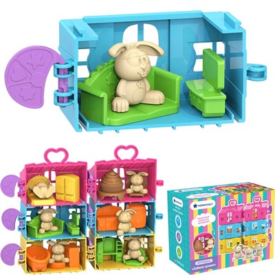 Мебель "Зайкин Домик. Гостиная" бирюзовая 337/2 - фото 69900854