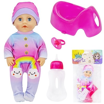 Пупс Miss Kapriz YSYL1917K-N 25 см. с аксесс., в пак. - фото 69900929