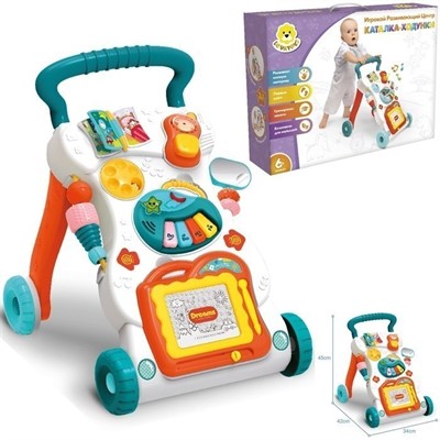 Каталка-ходунок Levatoys YSHE0819 с доской для рисования, в кор. - фото 69900948