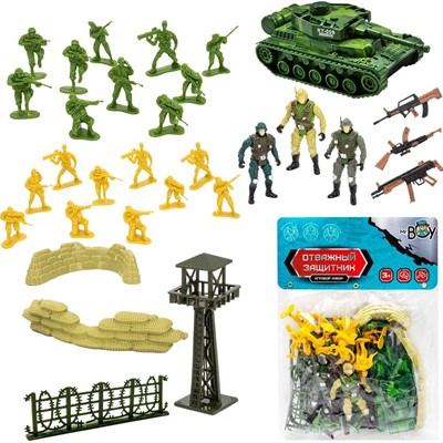 Набор солдатиков MR BOY YS8700-2 с аксес. в пак.. - фото 69901246