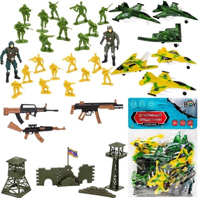 Набор солдатиков MR BOY YS8700-6 с аксес. в пак.. - фото 69901249