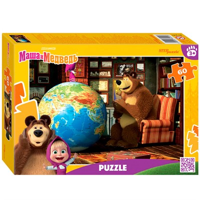 Пазл 60 Маша и Медведь 81241 Степ /48/ - фото 69901376