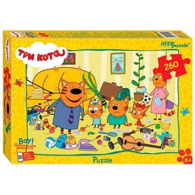 Пазл 260 Три кота new 3 95154 Степ /24/ - фото 69901698