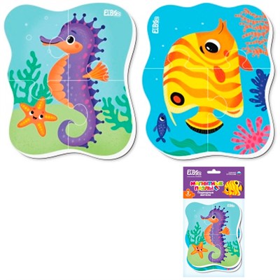 Пазл Магнитный Подводные жители ET04-013 - фото 69901809